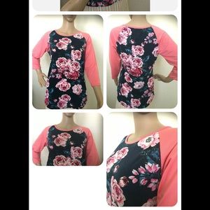 Fashion Classic Collection Womens Stretch Top Size Small Multi Color